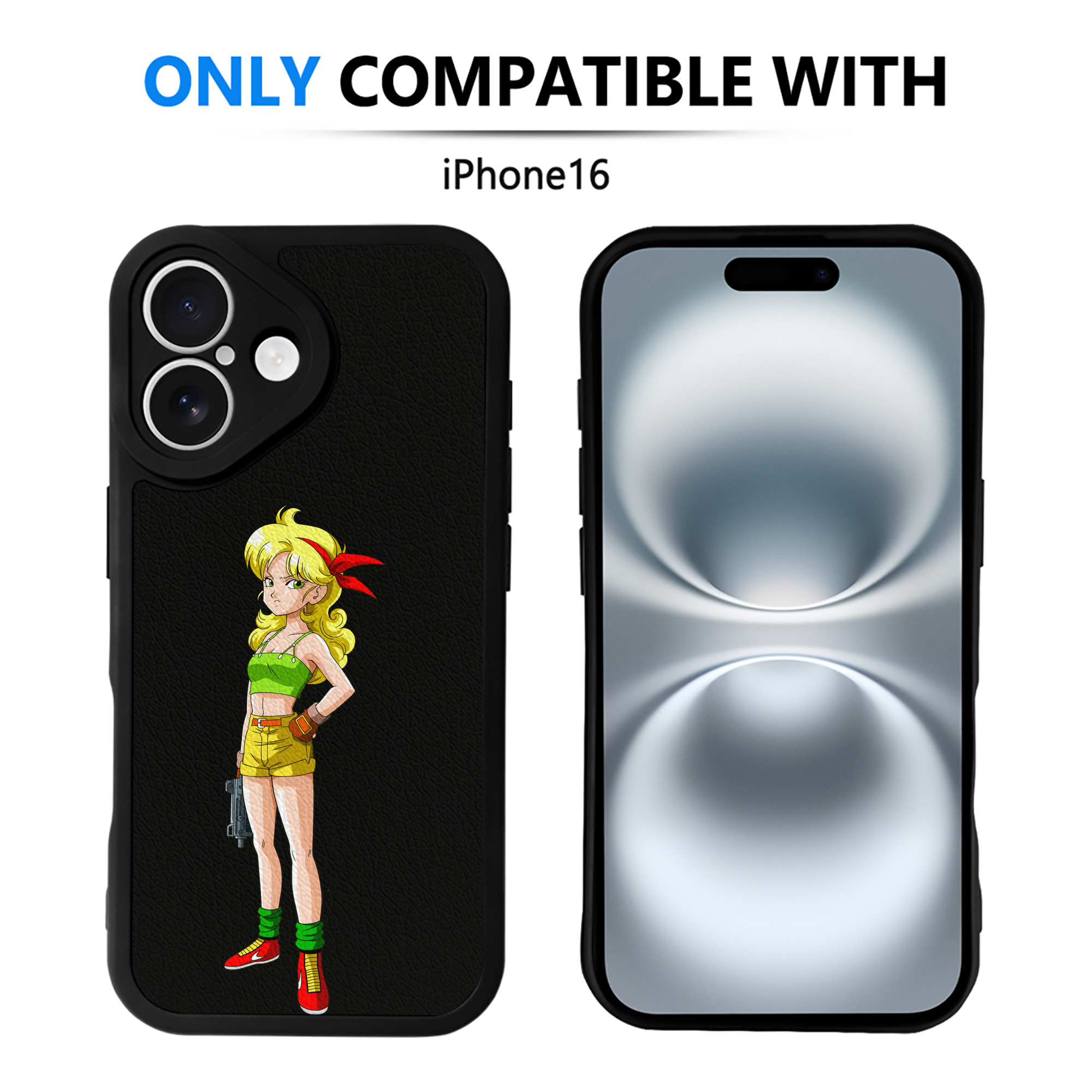 （画像用） ドラゴンボール DRAGON BALL 【iPhone 16シリーズ対応】シリコンスマホケース（レザー調） 材質：シリコン